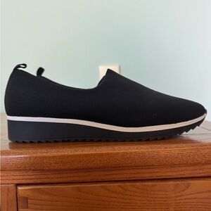 Black Slip-On Women's Shoes